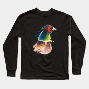 pheasant head - birds of a feather Long Sleeve T-Shirt